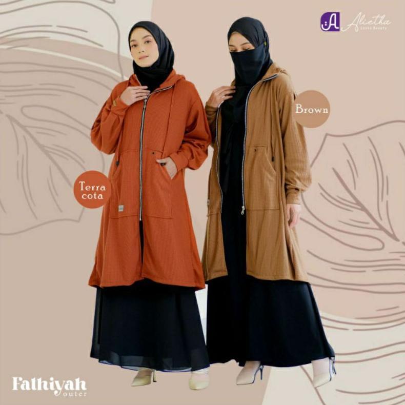 Premium Fathiyah Outer By Alietha Jaket Muslimah