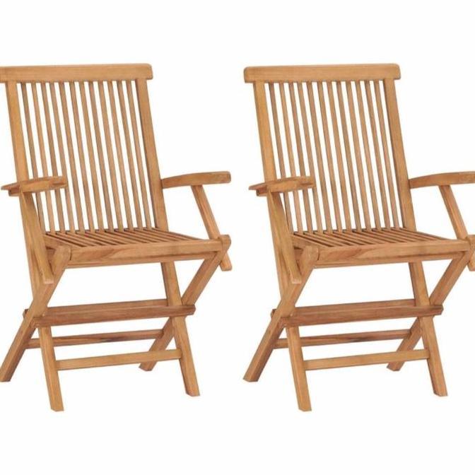 Kursi Lipat Lengan Kayu Jati - Kursi Lipat Lengan Teras Cafe Kayu Jati