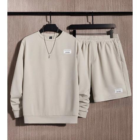 ORIGINAL SWEATER POLOS ONE SET CELANA PENDEK CREWNECK ONE SET POLOS SWEATER PRIA WANITA CREWNECK PRI