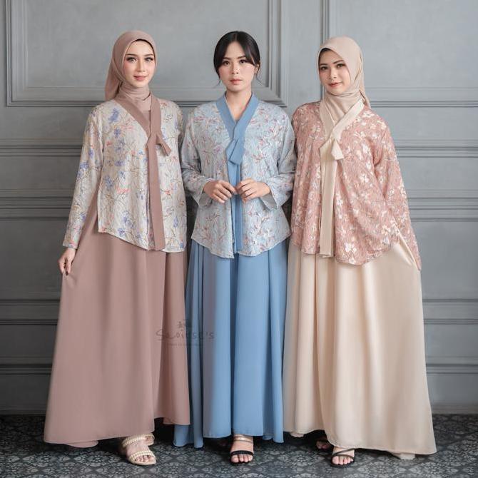 SAOIRSE'S Yeorin Dress Couple Ibu & Anak Perempuan 2-12 Tahun/ Gamis Hanbok Modern Lebaran 2026 x SI