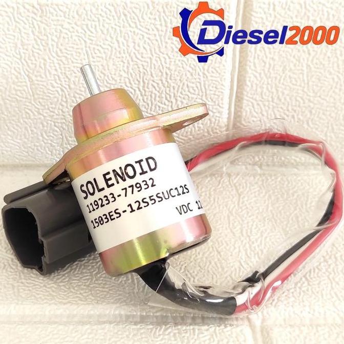 SOLENOID SHUT OFF ENGINE STOP YANMAR 12V 3D84E 3D88E 3D82E 4D84E 4D88E-6 4D94LE 3D76E 4TN88 4TNV84 4