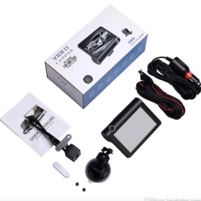 Triple Camera Cctv Dvr Mobil 3 Lensa Car Dashcam Full Hd 3In1 Parkir Original Dan Terpercaya
