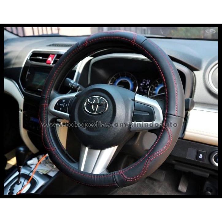 DISKON SARUNG STIR / COVER STIR KULIT ASLI TOYOTA RAIZE 