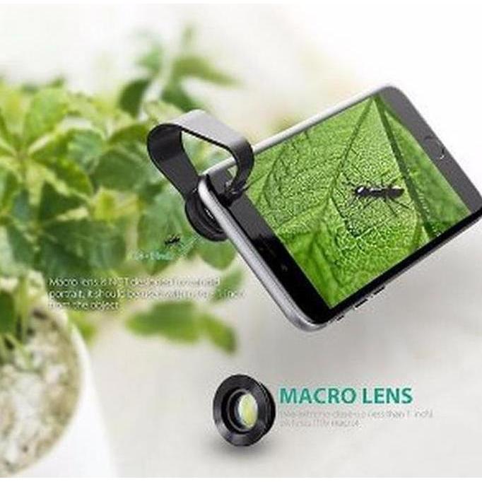 AUKEY 3 in 1 Lensa Handphone 180 Degree Fisheye Lens + Wide An Limited (TERBAIK) (TERBARU) (TERMURAH