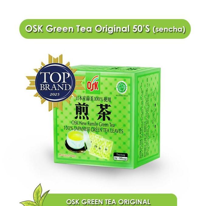 OSK Japanese Green Tea Original Isi 50 Sachet - Sencha Tea - Teh Hijau Original