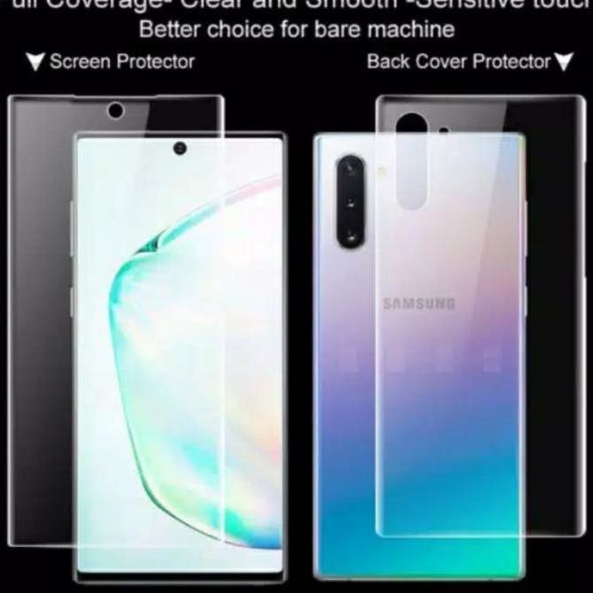 Hydrogel Samsung note 10 & note 10 plus depan belakang (TERBAIK) (TERBARU) (TERMURAH)