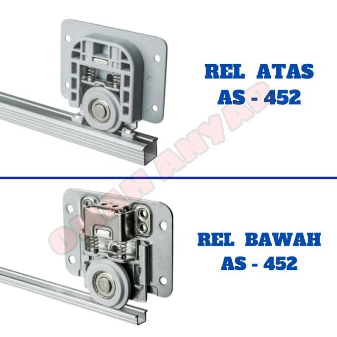 Rel Sliding SAJA SD AS 452 Lemari Pintu Sliding Slow Motion Huben