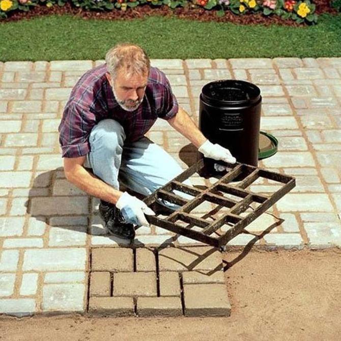 Gardenwill Cetakan Paving Block Diy Paving Blok Mudah Praktis Cetakan Jalan Teras Besi