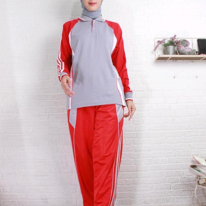 Dieocrd- Setelan Baju Olahraga / Stelan Kaos Olahraga / Stelan Training Olahraga Sport Celana Muslim