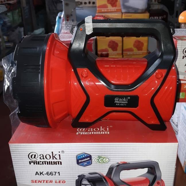 Senter Charger LED JUMBO + lampu Emergency Lamp