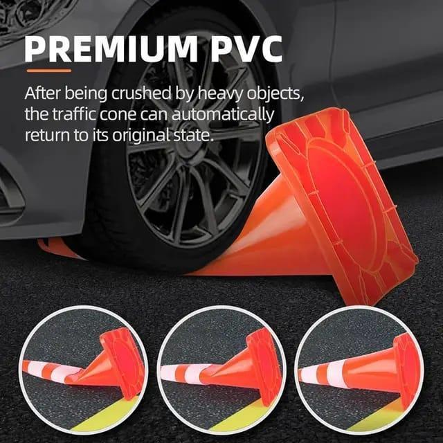 Safety Traffic Cone 90 cm / Kerucut Lalu Lintas Hitam Karet