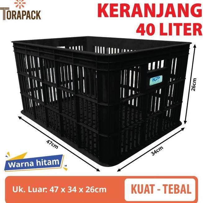 Keranjang Industri Keranjang Serbaguna Kimplast 40 Liter Krat Piring