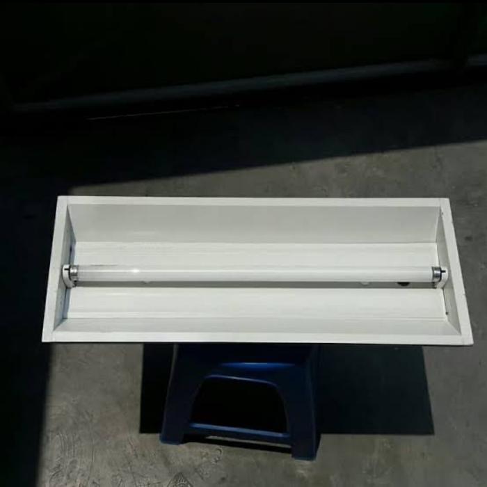 Kap Lampu TKI 1x18 watt led 1x8w Watt Kosongan Tanpa Lampu 60cm