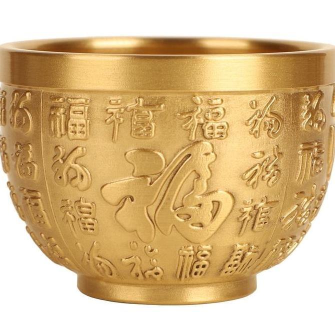Mangkok China Feng Shui Treasure Bowl Keberuntungan Rumah Mangkuk Harta Karun