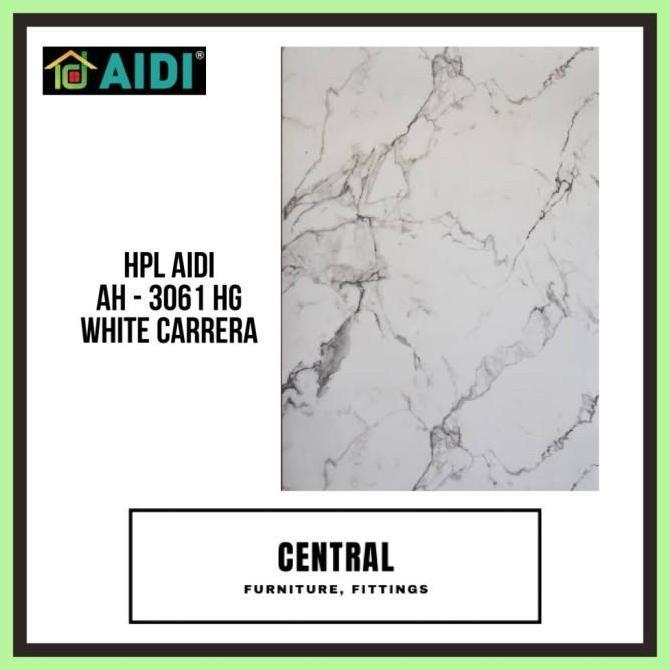 HPL AIDI AH 3061 HG - White Carrera HPL Motif Marmer