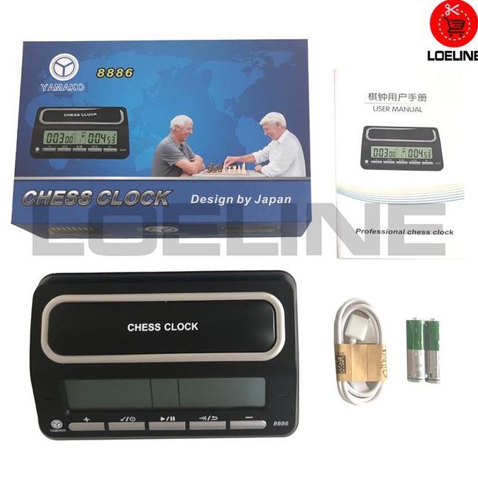 TERLARIS Timer Jam Catur Digital Yamako 8886 Asli Original