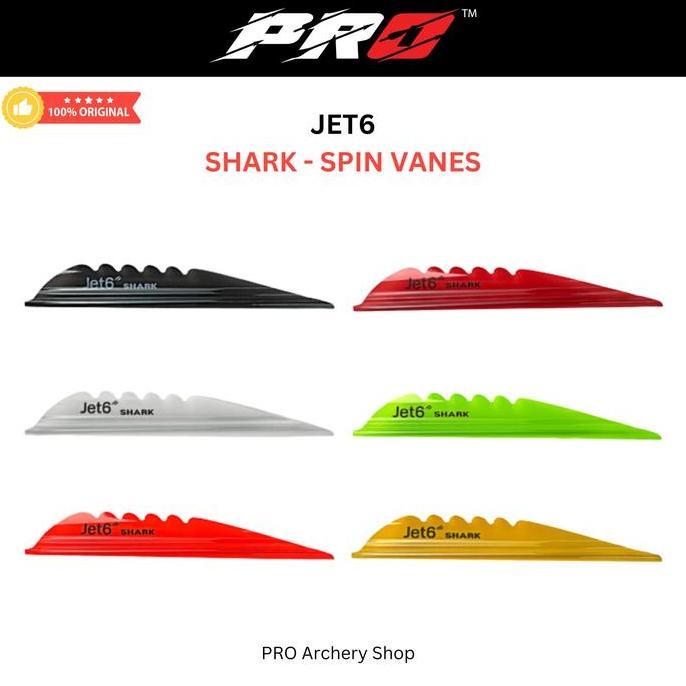 HOT SALE SHARK SPIN VANES JET 6 JET6 KSL | VANE 4 IN ARROW INDOOR | SPINWING | BUSUR ALAT PANAHAN