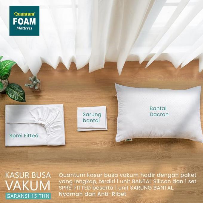 Allthebest- Quantum Kasur Busa Vakum Bonus Sprei & Bantal [ JAWA BALI]