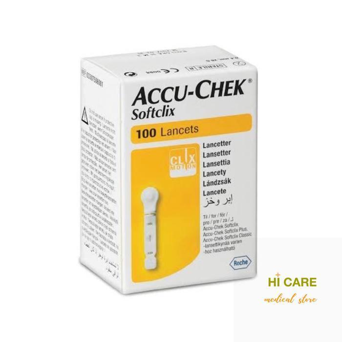 Accu Chek Jarum lancet isi 100 pcs / Blood Lancet Accu Chek