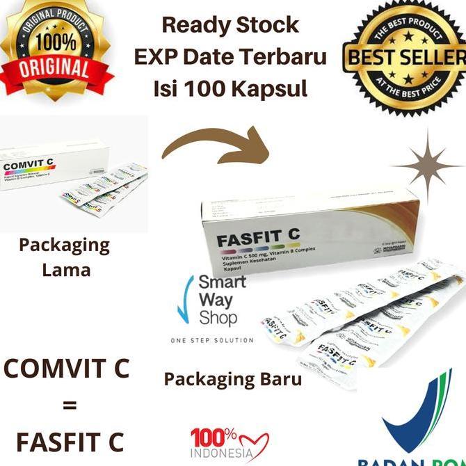 Hololoo- Comvit C 500 + B Complex 1 Box Isi 100 Kapsul Untuk Imunitas Termurah
