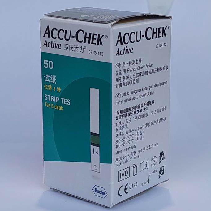 Medikit- Roche Accu-Chek Active Stik 50T / Strip Gula Darah Accu Check Active