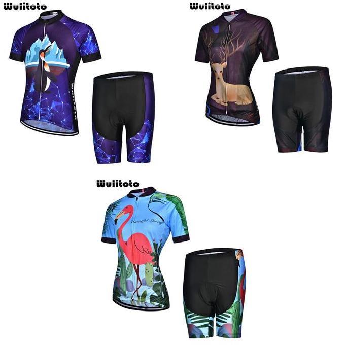 Jersey Set Sepeda Wanita WULITOTO Premium Quality