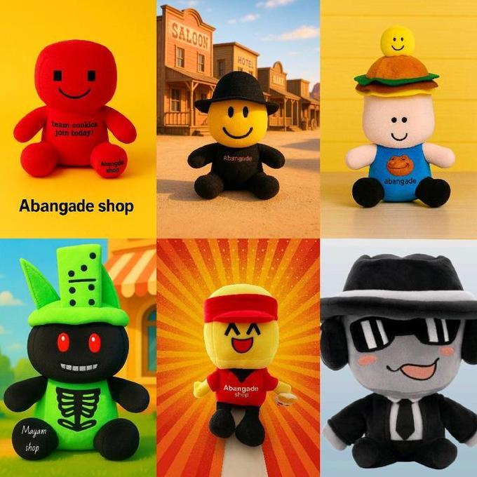 Gas,Cod- Boneka Chance Forsaken Mainan Boneka Chance Forsaken Roblox