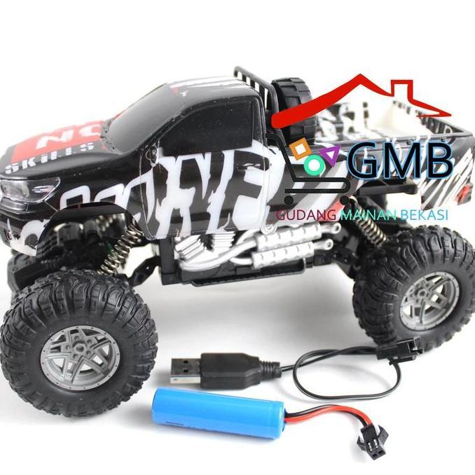 Lansungkirim- Mainan Anak Rc Jeep Offroad Rock4 Clawer Pickup Mainan Rc Mobil Monster Climbing Pr174