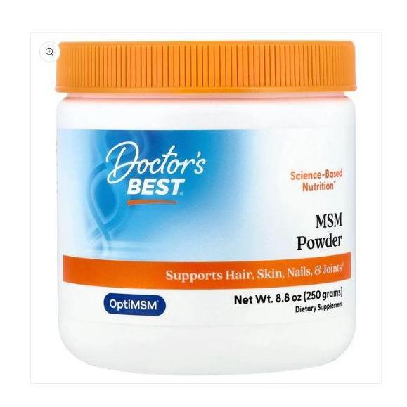 Lgsgkemas- Doctor Best Msm Powder Optimsm (250 G) Bubuk Msm Sehat Sendi Ori Usa