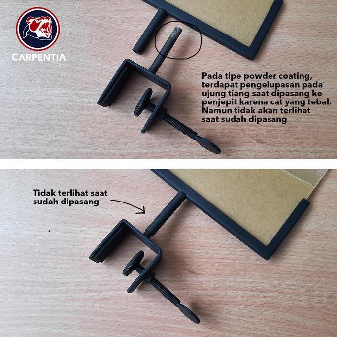 Doxdoc- Acrylic Stand Uk. A5 - Display Harga Akrilik - Sistem Jepit Putar Besi