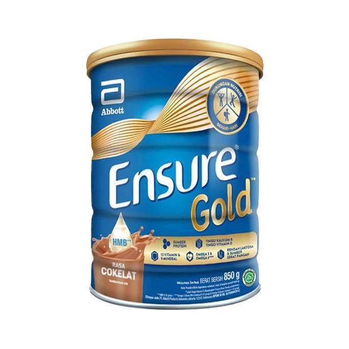 Milkouit- Ensure Gold Rasa Coklat 850Gr - Susu - Lansia - Lanjut Usia - Milk