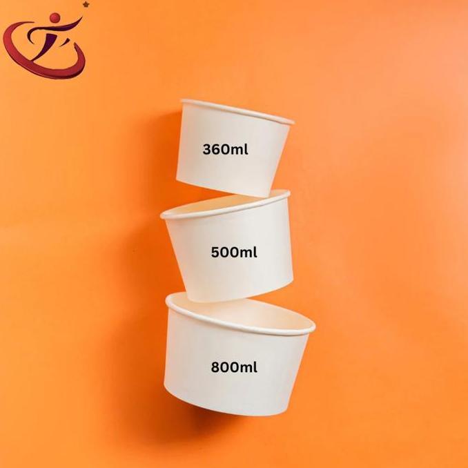 Yxwrg- Mangkok Paperbowl + Tutup  Merk Nesto - Paper Bowl 360 500  650 Dan 800 Ml Rice Bowl Food Sav