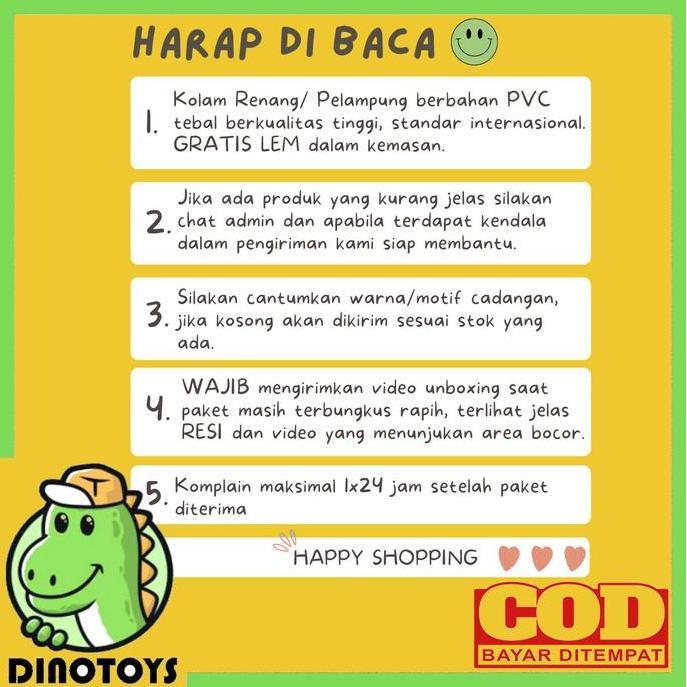 DINOTOYS Pelampung Renang Anak Murah Berkualitas Merk INTEX 59242 Transparan Bermotif Untuk Usia 6-1