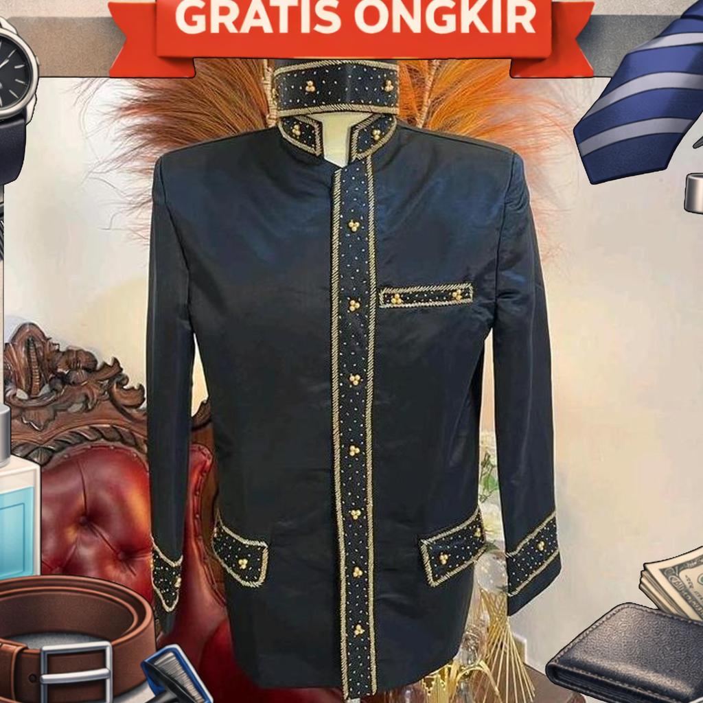 Beskap Besan Setelan Celana Beskap Orang Tua Pengantin Pria