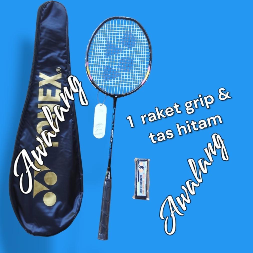 Raket bulutangkis pemula RAKET GRIP & TAS siap pakai raket badminton grosir PBSI