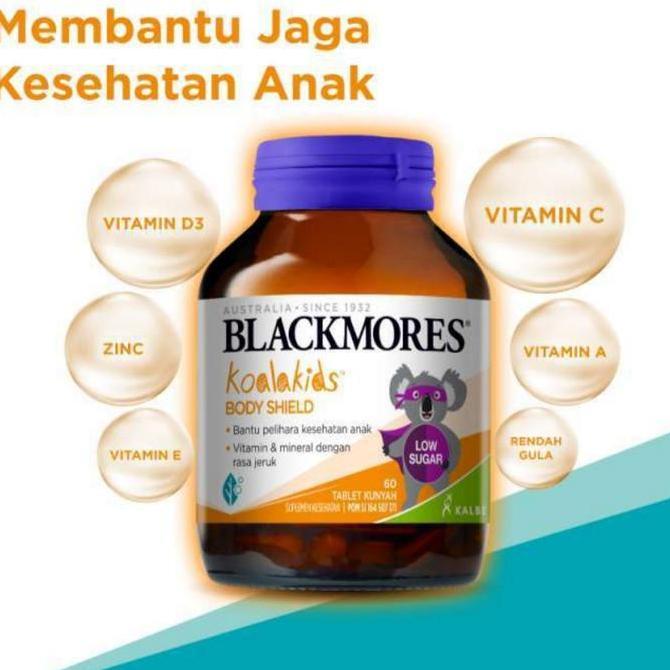 Cod,Bisa- Blackmores Kids Body Shield Isi 60 Tablet / Blackmores Vitamin Anak-Anak Menjaga Kesehatan