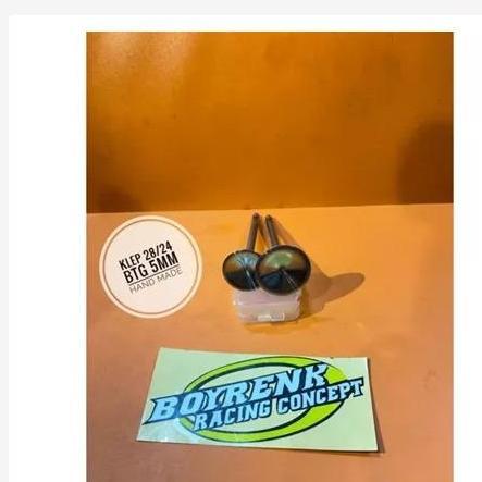 Yesss- Klep Racing Boyrenk Type B/Valve Racing/Klep Custom Batang 5Mm Ukuran Klep 26/23-27/23-28/24-