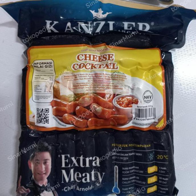 Rouge- Sosis Kanzler Sosis Sapi Kanzler Sosis Cheese Cocktail Kanzler 500G