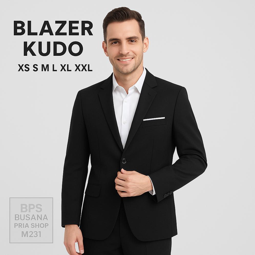 PREMIUM BPS JAS PRIA KUDO BLAZER COWOK LAKI LAKI  SEVEN TEEN POLOS KOREAN STYLE KOREA VIRAL LARIS KA