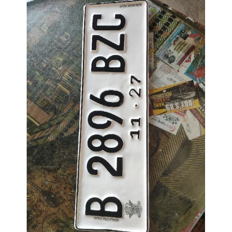 TERLARIS plat nomor mobil font berlogo korlantas polri standar samsat