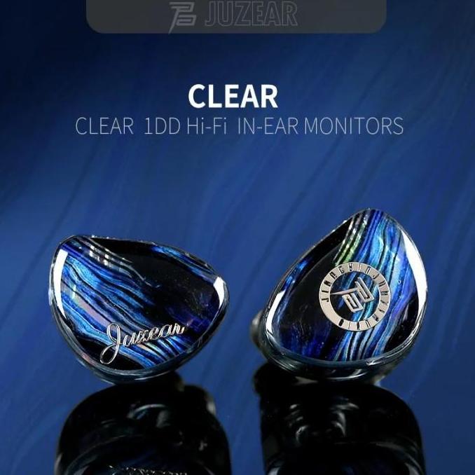 JUZEAR Clear 10mm LCP 1DD HiFi IEMs Dynamic In Ear Earphone DJ Monitor [terbaik]