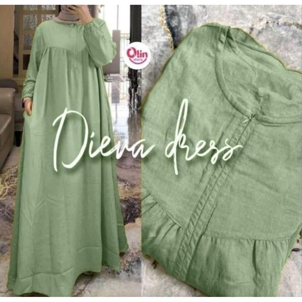 ORIGINAL DIERA DRESS -GAMIS DIERA CRINGKLE  AIR FLOW-GAMIS WANITA KEKINIAN //GAMIS CRINGKLE AIR FLOW