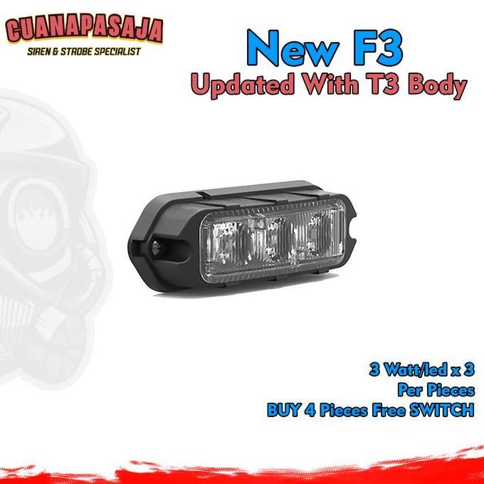 Strobo Grill New F3 / T3 Lite Superbright Strobo Kualitas Terbaik Harga Termurah