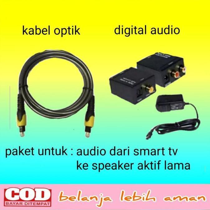 Bestone- audio dari smart tv ke speaker aktif / converter audio digital / kabel
