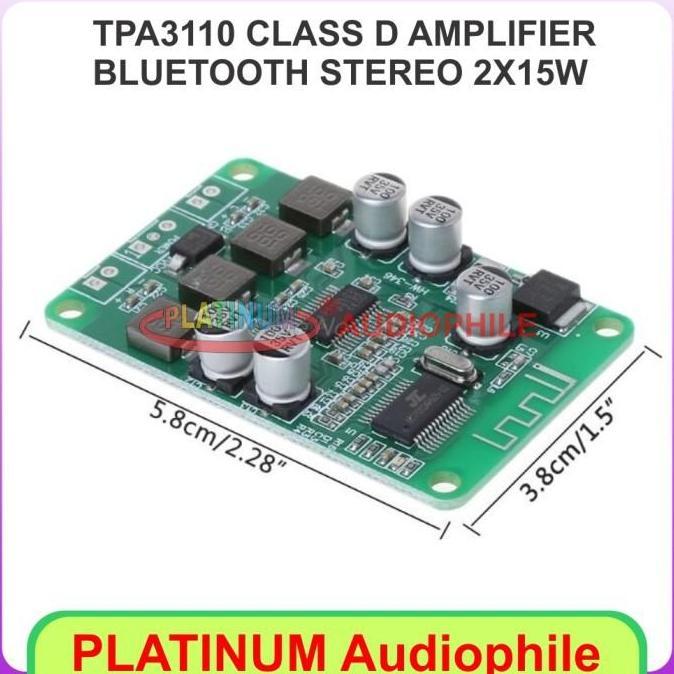 Bestone- TPA3110 Bluetooth Amplifier Class D 2X15W TPA3110 Amplifier 2x15W