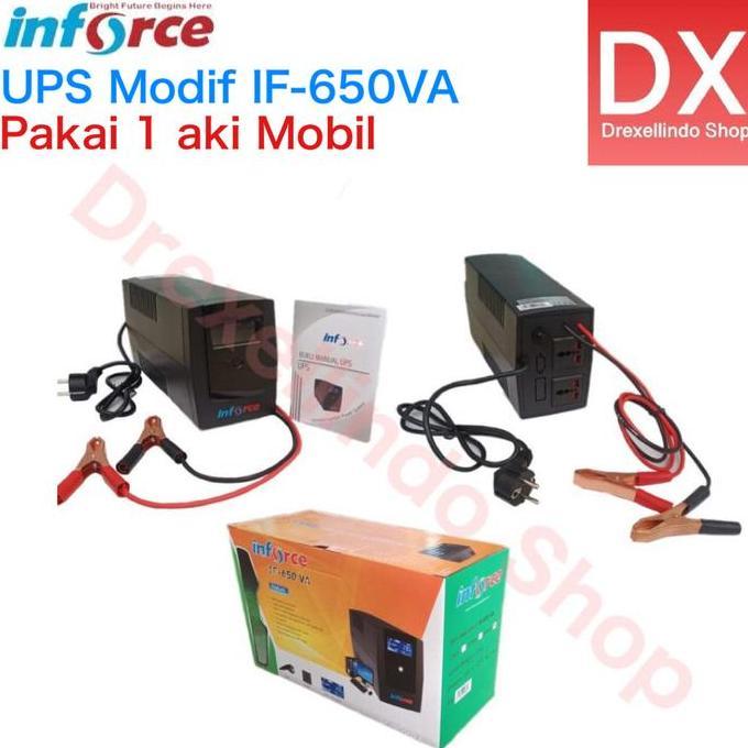 Ups Inforce 650 Modif - 1 Aki 12V45A-100A Tersedia