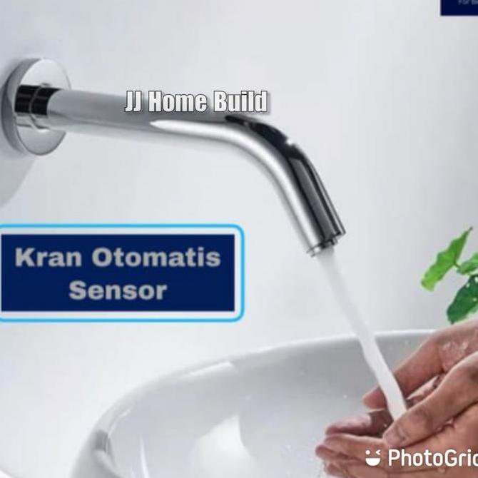 Kran Tembok Sensor/Kran Wastafel Sensor/Otomatis/Automatic Kuningan