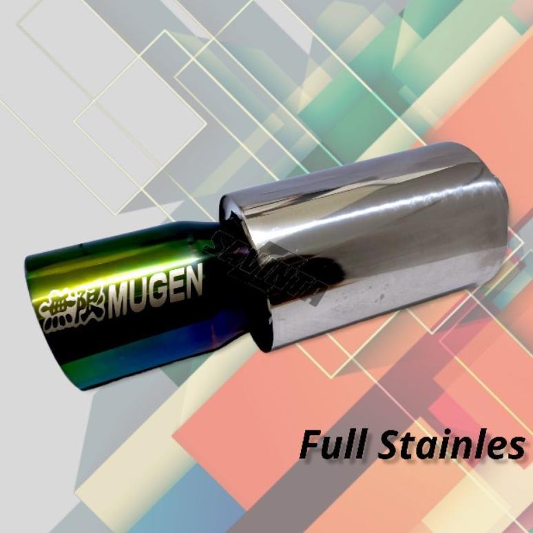 Terlaris Knalpot Racing Mobil Mugen Pelangi Full Stainles Bass Adem Bulat Empuk Kenalpot Mobil Avanz