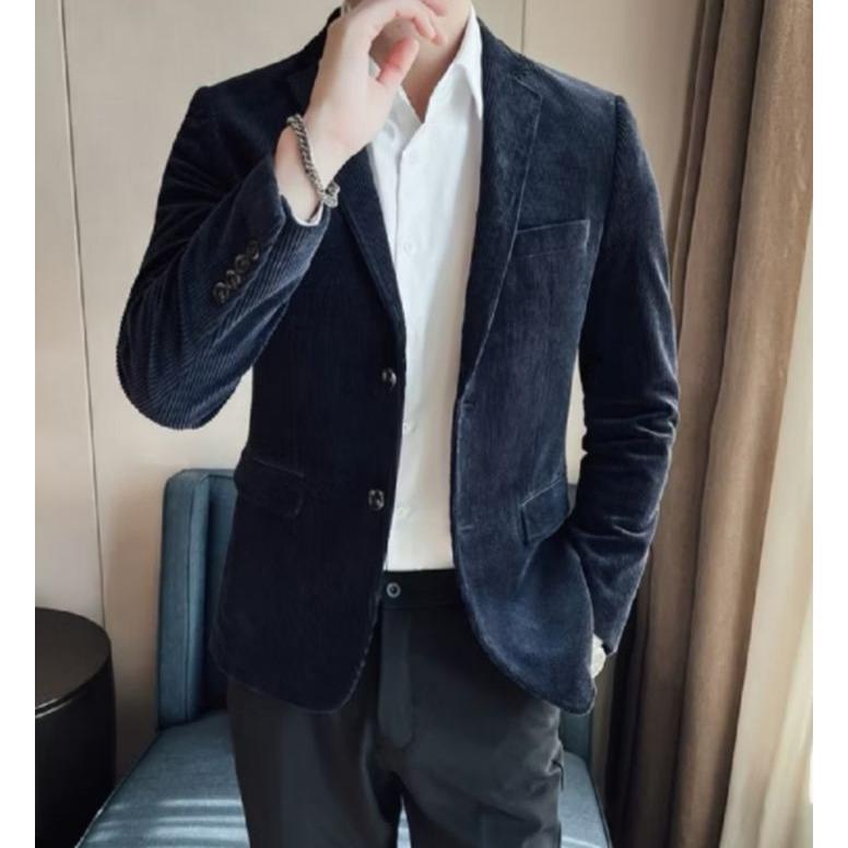 PROMO TERBARU Jas Corduroy Pria Slim Fit Jas Blazer Corduroy Pria  Jas Blazer Pria Casual