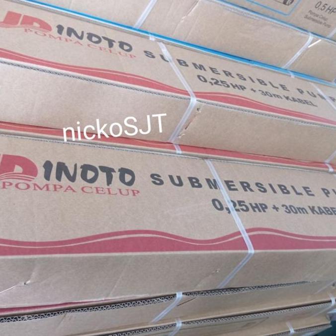 Inoto Pompa Submersible Sible Nasional Mc 2In 2" Celup + Control Box + Kabel 25Mt Original 0.25Hp 0.